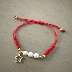 Red Star Charm  Bracelet